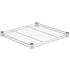 Honey Can Do 1 in. H x 18 in. W x 18 in. D Silver Steel Shelf (Pack of 4)