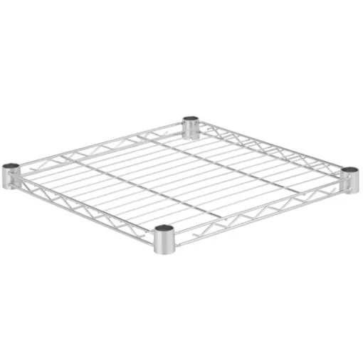 Honey Can Do 1 in. H x 18 in. W x 18 in. D Silver Steel Shelf (Pack of 4)