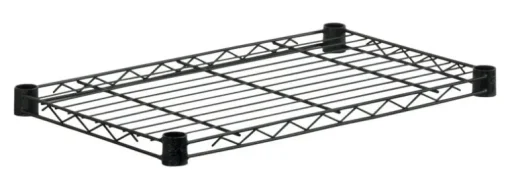 Honey Can Do 1 in. H x 18 in. W x 24 in. D Steel Shelf Rack Black