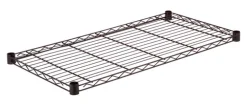 Honey Can Do 1 in. H x 48 in. W x 18 in. D Steel Shelf Rack Black
