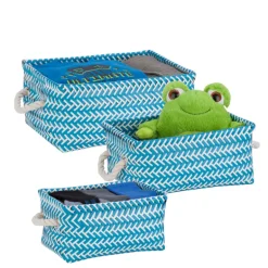 Honey Can Do 6 in. H x 10 in. W x 13 in. D Tote Bin (Pack of 6)