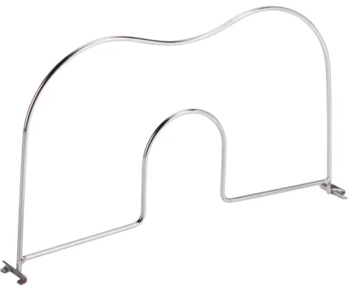 Honey Can Do SHF-04041 14" X 8" Chrome Shelf Divider (Pack of 10)
