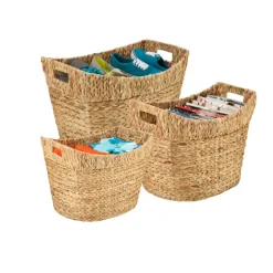 Honey-Can-Do 3.17 cu ft Natural Organizer Bin 14 in. H X 16 in. W X 22 in. D