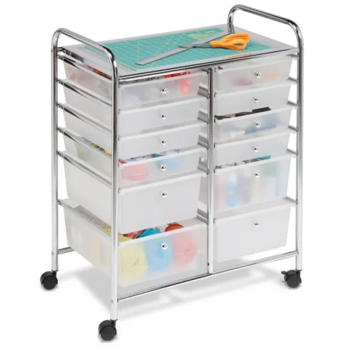 Honey-Can-Do 29 in. H X 15-1/4 in. W X 23-1/4 in. D Storage Cart
