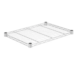 Honey-Can-Do 1 in. H X 24 in. W X 18 in. D Silver Steel Shelf