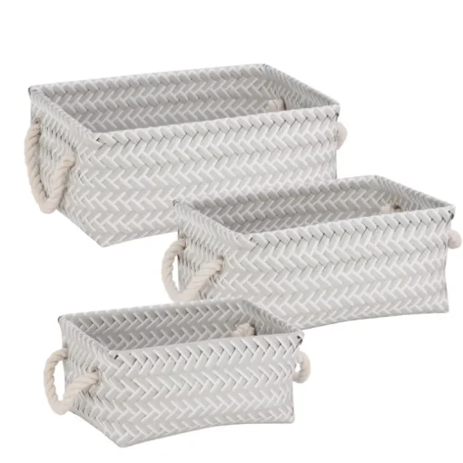 Honey-Can-Do 6 in. H X 10 in. W X 13 in. D Tote Bin