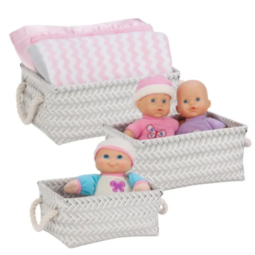Honey-Can-Do 6 in. H X 10 in. W X 13 in. D Tote Bin