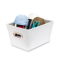 Honey-Can-Do 7-9/16 in. H X 9-13/16 in. W X 13 in. D Tote Bin
