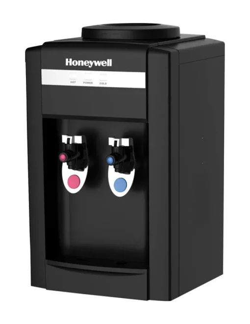 Honeywell 5 gal. Plastic Black Rectangle Table Top Water Cooler Dispenser