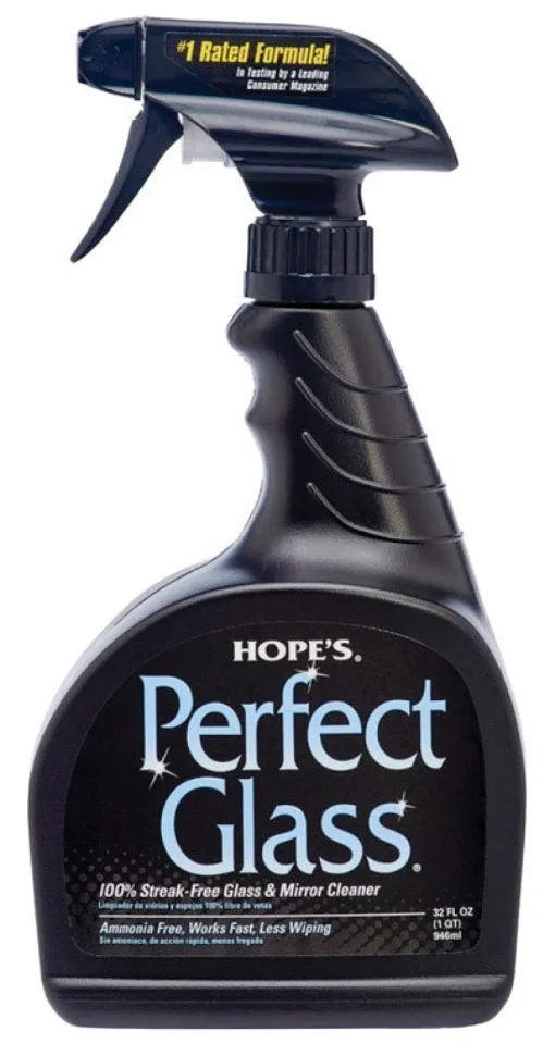 Hope's Perfect Glass No Scent Glass Cleaner 32 oz. Liquid