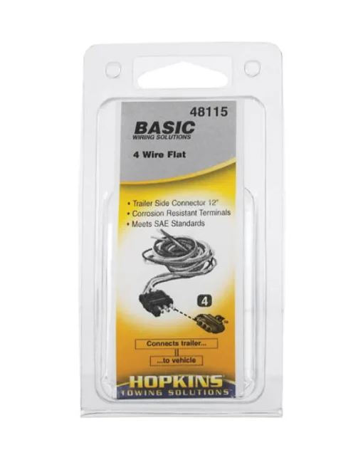 Hopkins 4 Flat Trailer Connector 12 in.