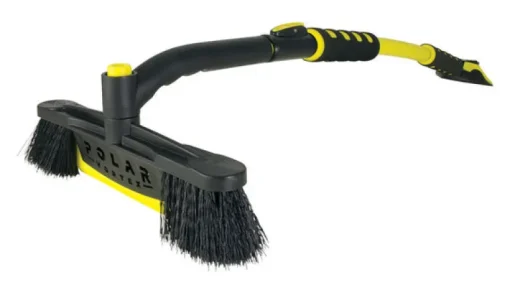 Hopkins Polar Vortex Black Extendable Ice Scraper/Snow Broom 48 in.