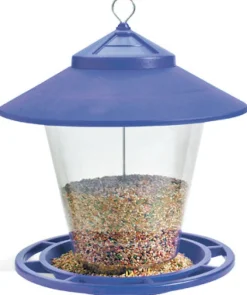 Hopper Granary Bird Feeder, Assorted Colors, 4-Lb.