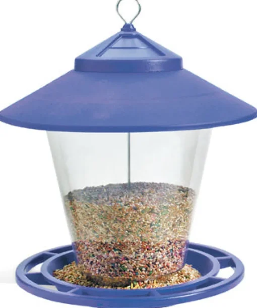 Hopper Granary Bird Feeder, Assorted Colors, 4-Lb.