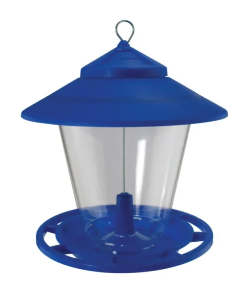 Hopper Granary Bird Feeder, Assorted Colors, 4-Lb.