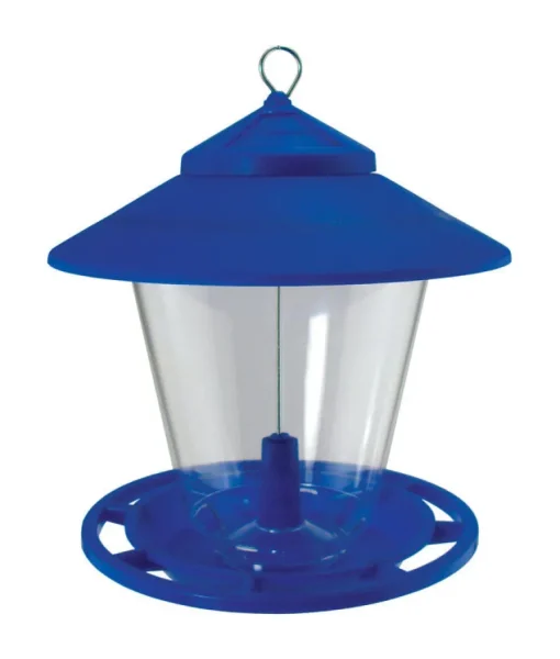 Hopper Granary Bird Feeder, Assorted Colors, 4-Lb.