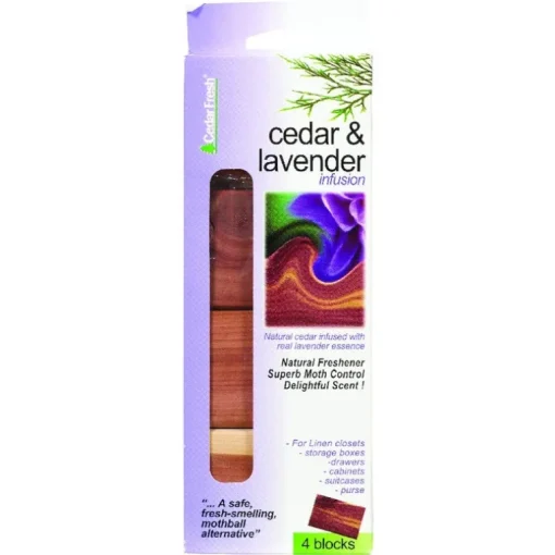 Household Essentials Natural Cedar and Lavender Scent Odor Eliminator 2.75 in. Wood