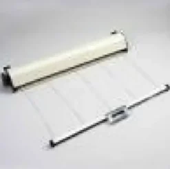 Household Essentials 5-Line Silver Aluminum Retractable Clothesline 8 L in.