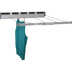 Household Essentials 5-Line Silver Aluminum Retractable Clothesline 8 L in.