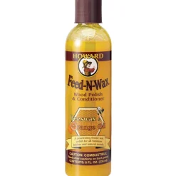 Howard Feed-N-Wax Orange Scent Wood Protector 8 oz Gel
