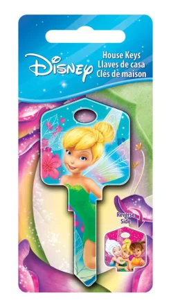 Howard Keys Disney Fairies House Key Blank Single sided For Kwikset and Titan Locks (Pack of 5)