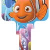 Howard Keys Disney Fishing House Key Blank Single sided For Kwikset and Titan Locks (Pack of 5)