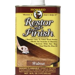Howard Restor-A-Finish Semi-Transparent Walnut Oil-Based Wood Restorer 1 pt