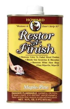 Howard Restor-A-Finish Semi-Transparent Maple Pine Oil-Based Wood Restorer 1 pt