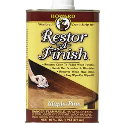 Howard Restor-A-Finish Semi-Transparent Maple Pine Oil-Based Wood Restorer 1 pt