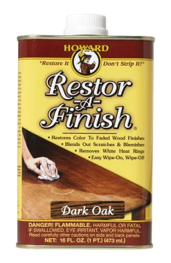 Howard Restor-A-Finish Semi-Transparent Dark Oak Oil-Based Wood Restorer 1 pt