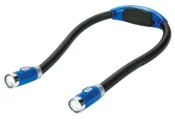 Hug Light As Seen On TV Plastic Blue LED Flexible Flashlight 10.2 L x 1.2 W in., 120 lm AAA Battery