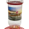 Humdinger Red Glass 8-Ports 32 oz. Capacity Hummingbird Nectar Feeder 9-1/2 H x 6 W x 6 D in.