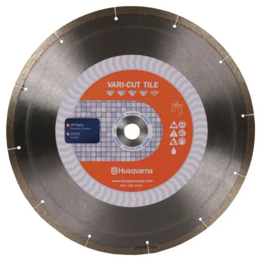Husqvarna 10 in. D X 1 in. Vari-Tile Diamond Segmented Rim Diamond Saw Blade