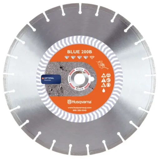 Husqvarna Banner Line 14 in. D X 1 in. Blue 200B Diamond Segmented Rim Saw Blade 1 pk