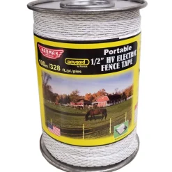 HV FENCE TAPE WHT 328'