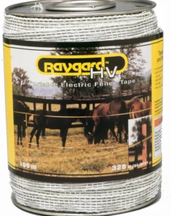 HV FENCE TAPE WHT 328'