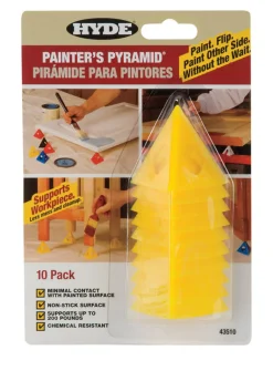 Hyde 2-1/2 in. W Yellow Plastic Painter's Pyramid Work Supports