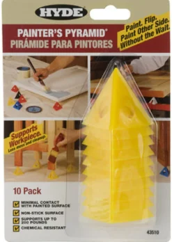Hyde 2-1/2 in. W Yellow Plastic Painter's Pyramid Work Supports