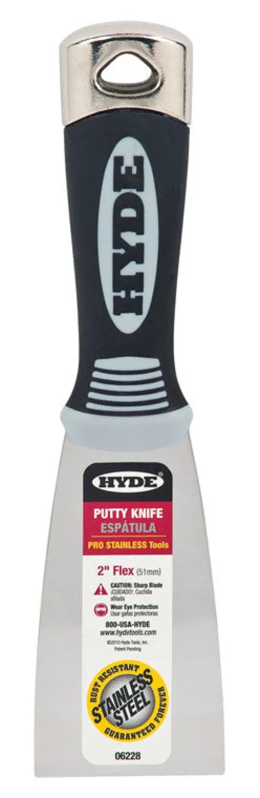 Hyde Pro 2 In. W Stainless Steel Flexible Putty Knife