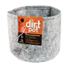Hydrofarm Dirt Pot 10-1/4 in. H X 11 in. D Fabric Planter Gray