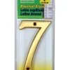 Hy-Ko 4 in. Brass Gold 7 Number Nail-On (Pack of 3)