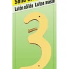 Hy-Ko 4 in. Brass Gold 3 Number Nail-On (Pack of 10)