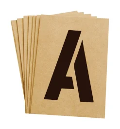 Hy-Ko 5 in. Card Stock Letters Stencil 6 each
