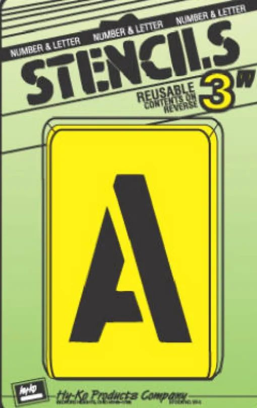 Hy-Ko 3 in. Card Stock Letters Stencil 6 each (Pack of 6)