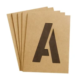 Hy-Ko 4 in. Card Stock Letters Stencil 6 each (Pack of 6)