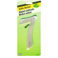 Hy-Ko 4 in. Gray Metal Nail-On Number 7 1 pc. (Pack of 10)