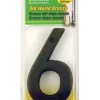 Hy-Ko 4 in. Metal Bronze 6 Number Nail-On (Pack of 3)