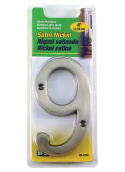 Hy-Ko 4 in. Nickel Nail-On Silver 9 Number 1 pc. (Pack of 3)