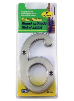 Hy-Ko 4 in. Nickel Silver 6 Number Nail-On (Pack of 3)