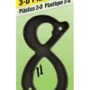 Hy-Ko 4 in. Plastic Nail-On Number 8 1 pc. Black